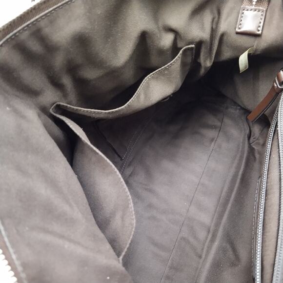 Coach Brown Leather Briefcase Messenger Zipper Closure Crossbody Bag - Picture 12 of 16